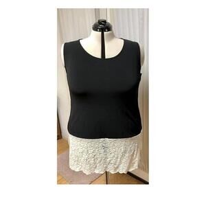 Alfani size xxl black and lace tank. New with tags.